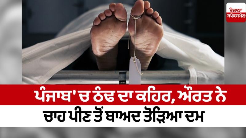 A woman died due to cold in faridkot news in punjabi 