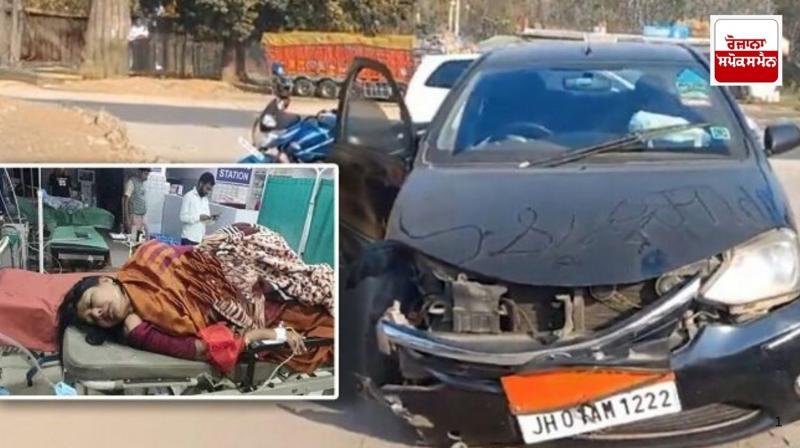 While returning from Mahakumbh, JMM MP Mahua Maji and her entire family met with an accident