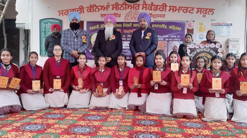 Dr Nijjar laid the foundation stone of the new block to be built at Government Senior Secondary School, Sultanwind.