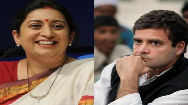 Smriti said Rahul taking tuition