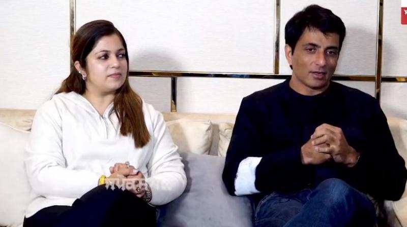 Malvika Sood and Sonu Sood