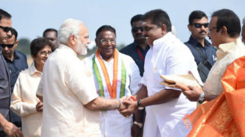 v.narayansamy and pm modi