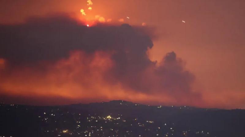 ਇਜ਼ਰਾਈਲ ਵੱਲੋਂ ਹਮਲੇ ਤੋਂ ਬਾਅਦ ਉੱਠ ਰਿਹ ਧੂੰਆਂ 