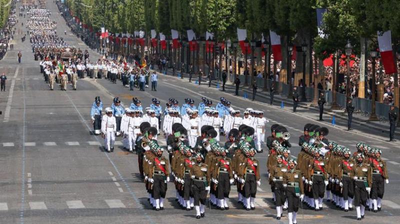 Punjab regiment paraded in France