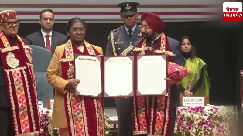 President Droupadi Murmu confers honorary doctorate degree on MP Dr. Vikramjit Sahni