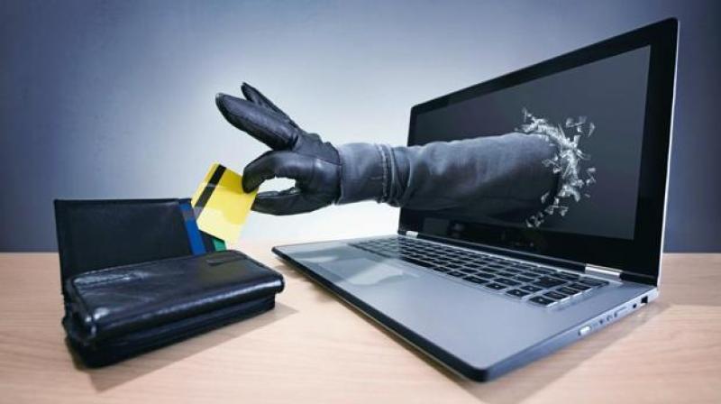 Lady face cash farud in a store