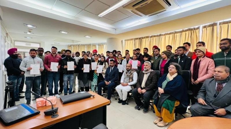  46 clerks recruited in the Forest Department received appointment letters.