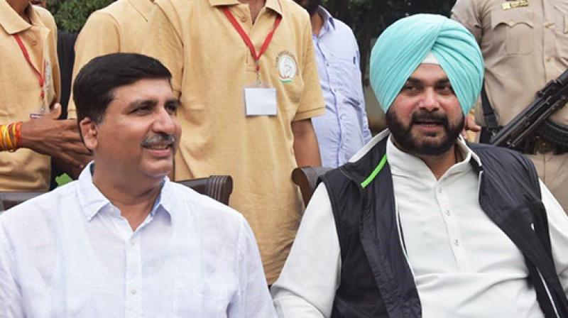 Harish Chaudhary, Navjot Sidhu 