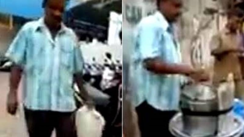 Vendor uses water from the toilet to make chutney for idlis