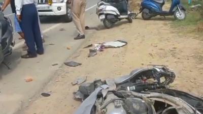 Road accident in Banga.