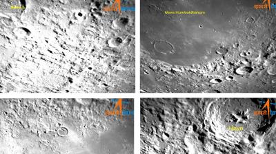 New Delhi: Lunar far side area captured by the Lander Hazard Detection and Avoidance Camera (LHDAC) onboard ISRO's 'Chandrayaan-3', on Saturday, Aug. 19, 2023. (PTI Photo)