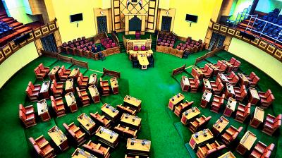 Imphal: Manipur Legislative Assembly. The one-day session of Manipur Assembly on Tuesday was adjourned sine die soon after its commencement. (PTI Photo)