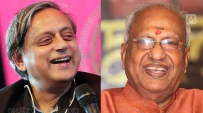 Shashi Tharoor and O. Rajgopal