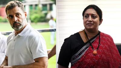 Rahul Gandhi and Smriti Irani
