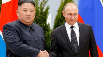 Kim Jong Un and Vladimir Putin
