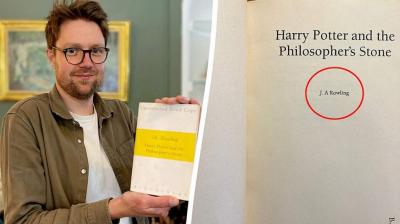 Jim Spencer, head of books at Hansons Auctioneers, with the Harry Potter proof copy.