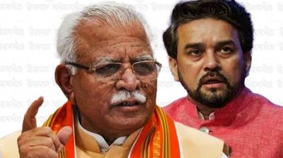 Manohar Lal Kharat and Anurag Thakur