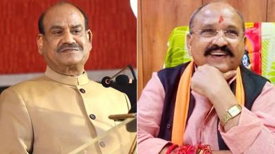 Om Birla and Prehlad Gunjal