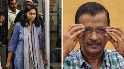 Swati Maliwal and Arvind Kejriwal