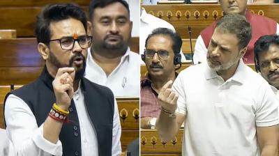 Anurag Thakur and Rahul Gandhi.