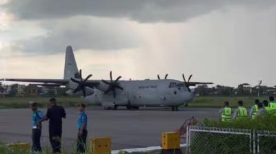 An Indian Air Force plane arrived in Maharashtra carrying the bodies of 25 Indians killed in a road accident in Nepal