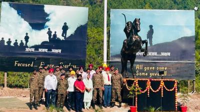 Jammu and Kashmir Army installed the statue of Baba Banda Singh Bahadur in Rajouri