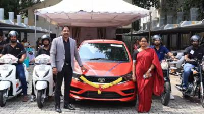 The Chennai based company gifted cars and bullet motorcycles to its employees