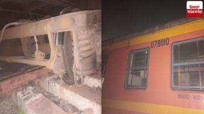 Diesel motor unit derails in DMU shed in Jalandhar Latest News in Punjabi 