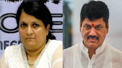 Anjali Damania and Dhananjay Munde.