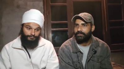 ਚਚੇਰੇ ਭਰਾ ਜਸਵੀਰ ਸਿੰਘ ਨਾਲ ਜਸਪਾਲ ਸਿੰਘ।