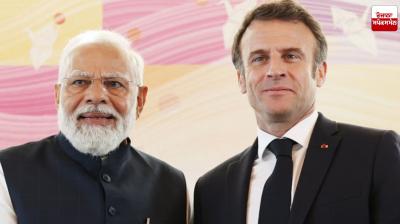 Prime Minister Narendra Modi & French President Emmanuel Macron Image.