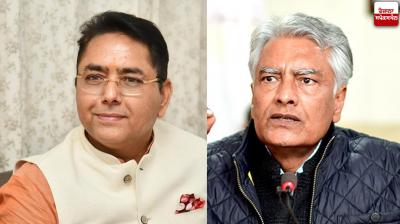 AAP President Aman Arora & BJP President Sunil Jakhar Images.