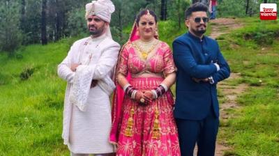 ਪ੍ਰਦੀਪ ਨੇਗੀ, ਕਪਿਲ ਨੇਗੀ ਅਤੇ ਦੁਲਹਨ ਸੁਨੀਤਾ ਚੌਹਾਨ।
