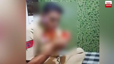 Video of Policeman Doing Drugs in Hoshiarpur Goes Viral Latest News in Punjabi 