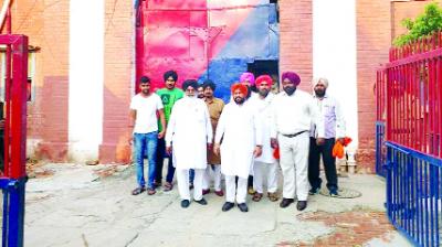 Jasmail Singh Laddi and others, while visiting Central Jail.