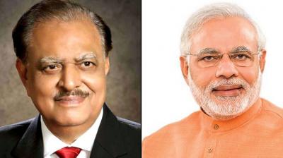 Modi and Pakistan President join hands