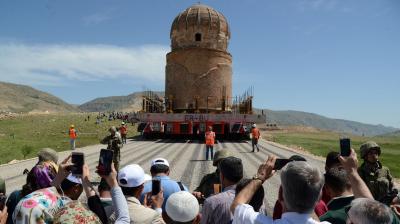 year old Mosque Moved three Kilometers Away