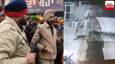 A drunken policeman entered the Guru ghar Mansa News in punjabi 