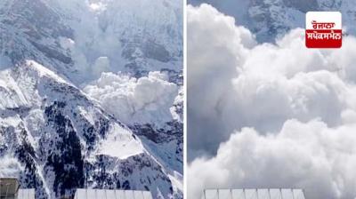Massive destruction due to glacier collapse in Mana village of Chamoli