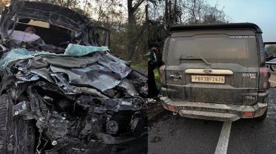 The death of two youths including a policeman Jalandhar accident News in punjabi 