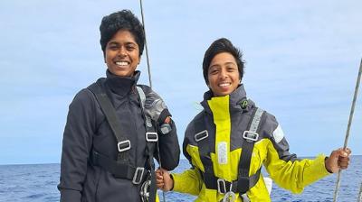 ਲੈਫਟੀਨੈਂਟ ਕਮਾਂਡਰ ਦਿਲਨਾ ਕੇ ਅਤੇ ਲੈਫਟੀਨੈਂਟ ਕਮਾਂਡਰ ਰੂਪਾ ਏ