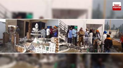 Mischievous miscreants broke park Inside Gurdwara Sahib