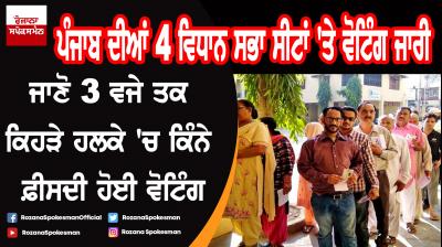 Punjab By-Election 2019 : Voting on 4 Assembly seats 