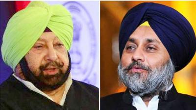 Capt. Amarinder Singh and Sukhbir Badal