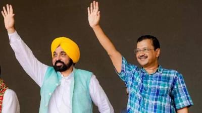 CM Bhagwant Mann, Arvind Kejriwal 