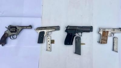 In Punjab, 4 members of the gangster Jaggu Bhagwanpuria gang were caught by the police