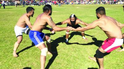Players Playing Kabbadi 