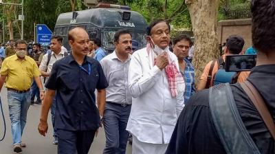 P Chidambaram breaks left rib during demonstration in support of Rahul Gandhi