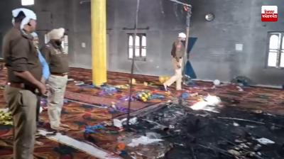 Fire breaks out at Gurdwara Sahib in Neeraj village of Phillaur
