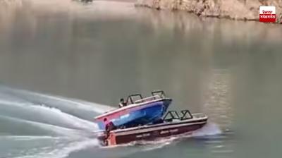 Two boats collide in Alaknanda river near Dhari Devi in ​​Uttarakhand
